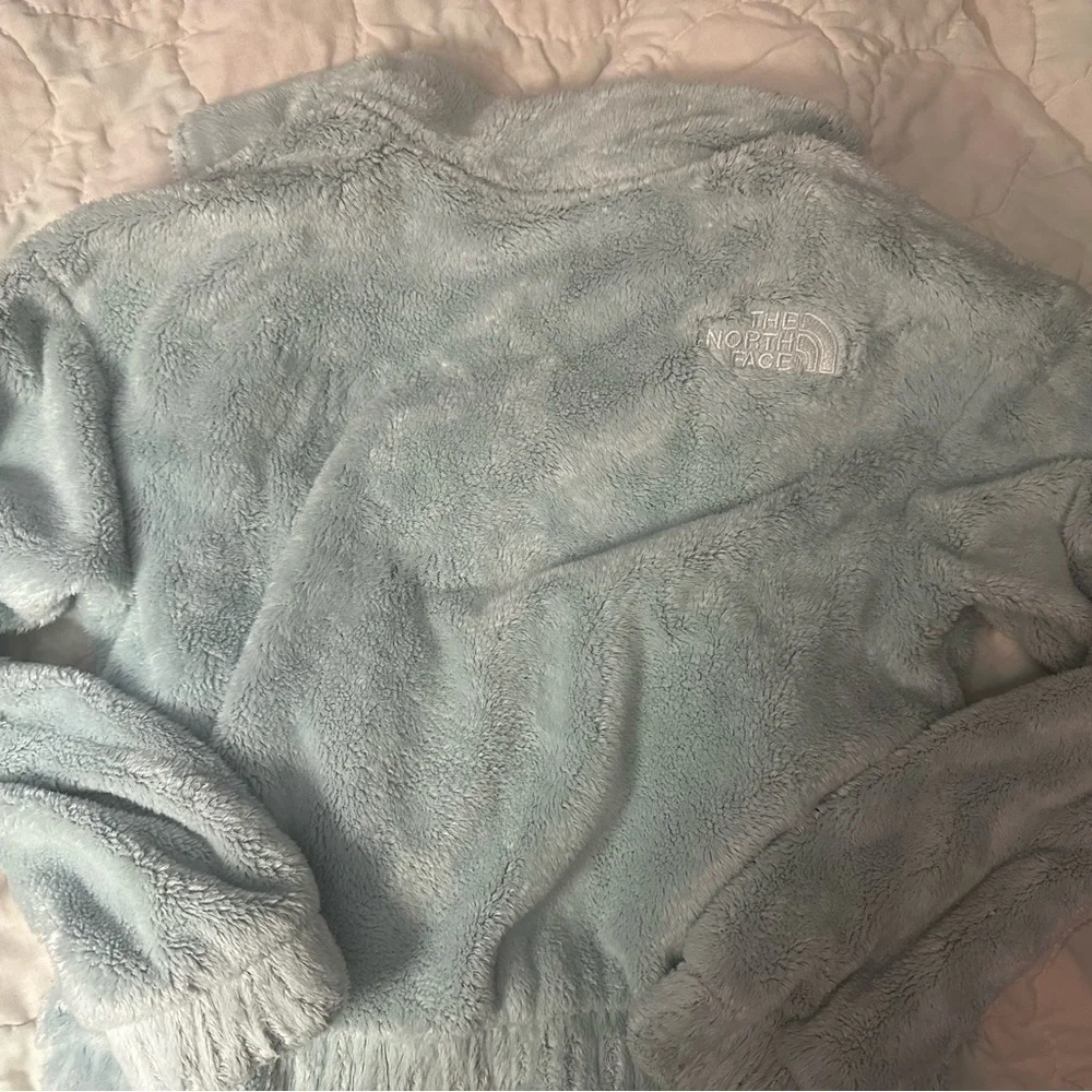 The North Face Plush Fuzzy Jacket in Pale Blue girls